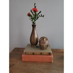 CLEWELL Copper Clad Pottery Vase 367-4